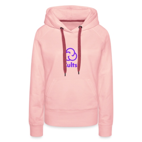 Cultes • Logo violet classique - Sweat-shirt à capuche Premium Femme