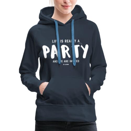 Party white - Women's Premium Hoodie