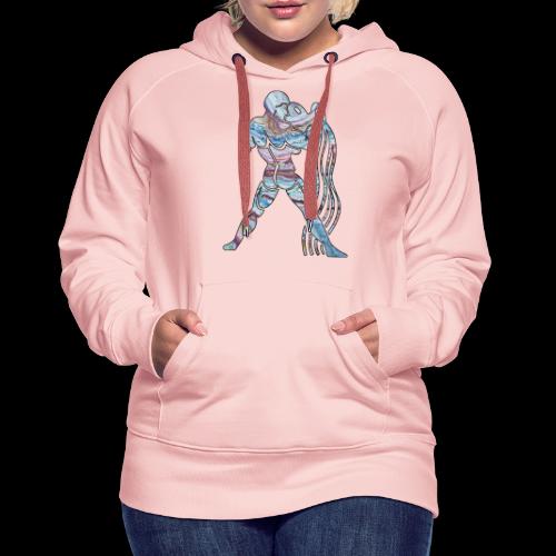 Waterman sterrenbeeld van acrylverf kunst - Vrouwen Premium hoodie