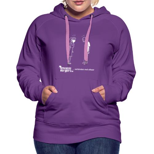 Verbinden (wit 1) - Vrouwen Premium hoodie