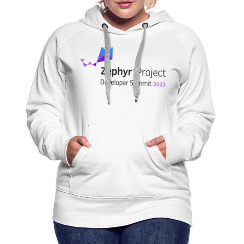 Zephyr Dev Summit 2023 - Sudadera con capucha premium para mujer