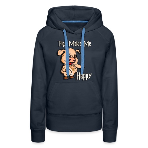 Oh my God pigs maakt mij blij - Vrouwen Premium hoodie