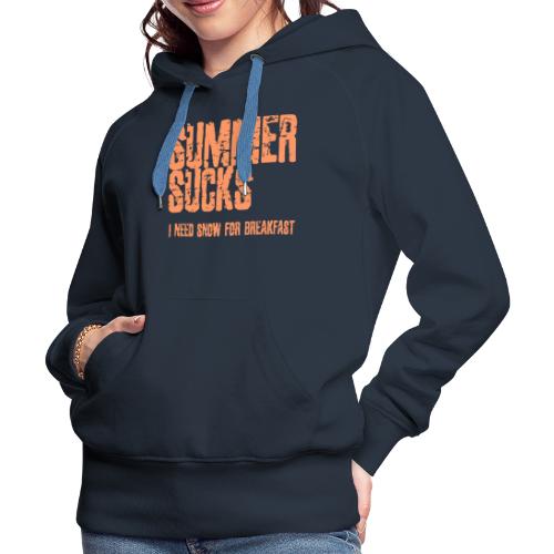 SUMMER SUCKS - Vrouwen Premium hoodie