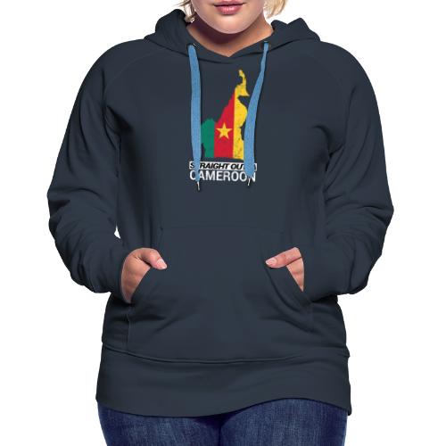 Straight Outta Cameroon country map - Women's Premium Hoodie