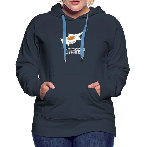 Straight Outta Cyprus country map - Women's Premium Hoodie