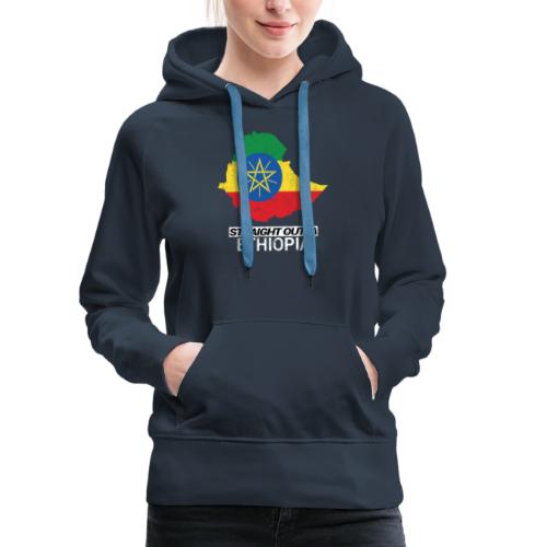 Straight Outta Ethiopia country map - Women's Premium Hoodie