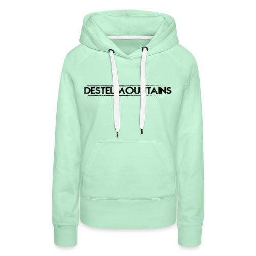 DESTELMOUNTAINS TEKST ZWA - Vrouwen Premium hoodie