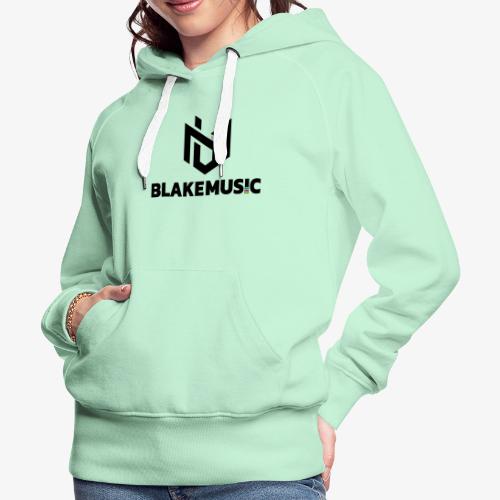 blAkeMusic Logo Black - Bluza damska Premium z kapturem