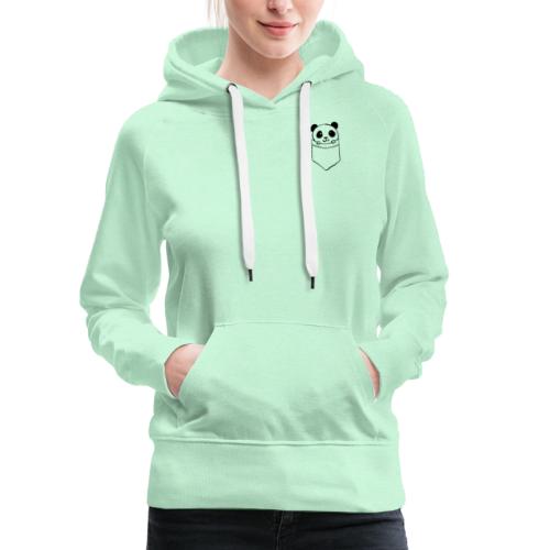 Pocket panda - Vrouwen Premium hoodie