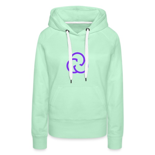Cultes • Logo violet minimaliste - Sweat-shirt à capuche Premium Femme