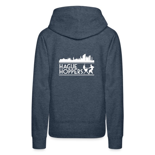 HH white logo back - Vrouwen Premium hoodie