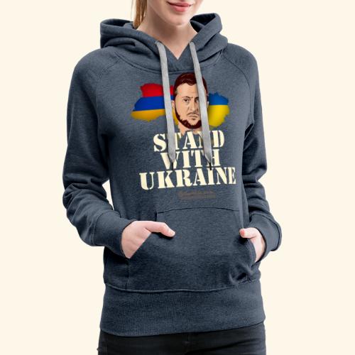 Armenien Stand with Ukraine - Frauen Premium Hoodie