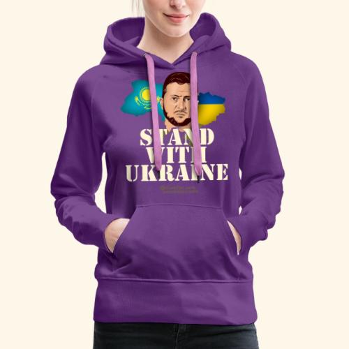 Ukraine Kasachstan - Frauen Premium Hoodie