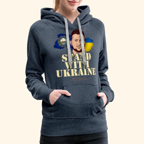 Ukraine New Hampshire Selenskyj - Frauen Premium Hoodie
