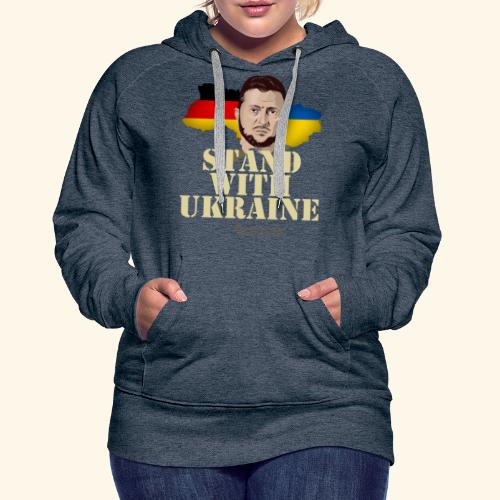 Ukraine T-Shirt Design Deutschland Ukraine - Frauen Premium Hoodie