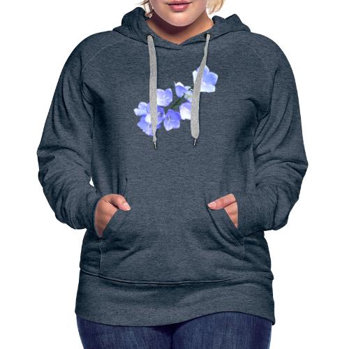 Glockenblume blau Blume - Frauen Premium Hoodie