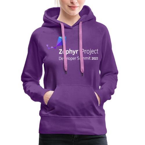 Zephyr Dev Summit 2023 - Sudadera con capucha premium para mujer