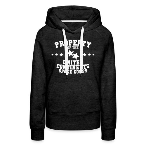 Property Of United Continents Space Corps - White - Women's Premium Hoodie