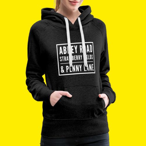 Famous music streets in England - Vrouwen Premium hoodie