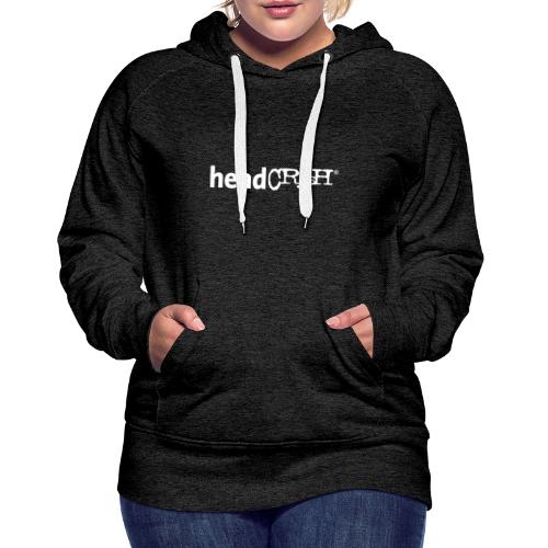 headCRASH Logo white - Frauen Premium Hoodie