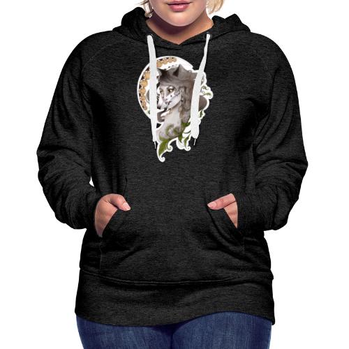 Wolf Lady - Sweat-shirt à capuche Premium Femme
