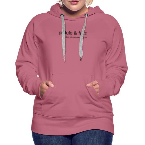 logo png - Sweat-shirt à capuche Premium pour femmes
