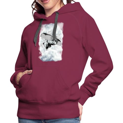 You can fly. Paragliding in the clouds - Women's Premium Hoodie