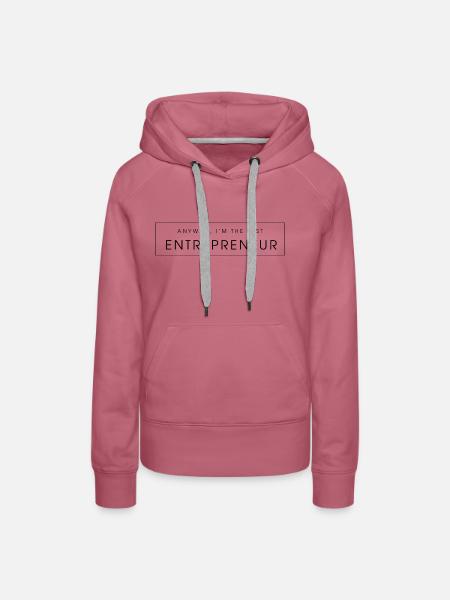 Ich bin der beste Unternehmer - Frauen Premium Bio Hoodie - Malve