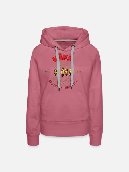 KIFF SPLIFF & MANCHIE - Frauen Premium Bio Hoodie - Malve