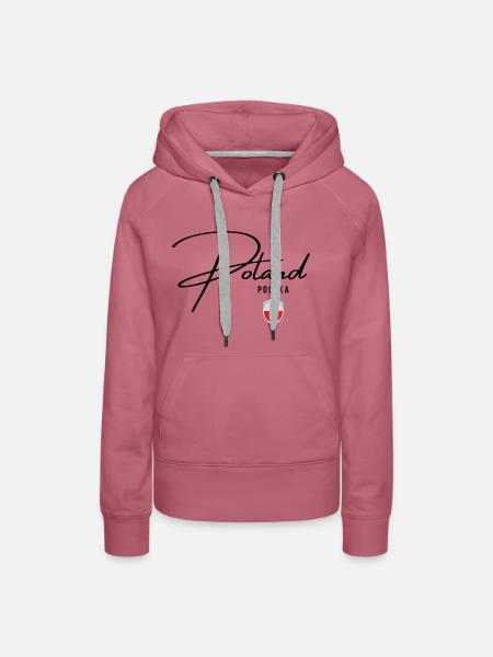Flagge Polens, Polnischer Stolz - Frauen Premium Bio Hoodie - Malve