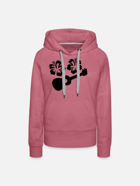 ukulele - Frauen Premium Bio Hoodie - Malve