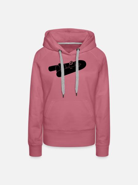 Schlauchboot_g1 - Frauen Premium Bio Hoodie - Malve