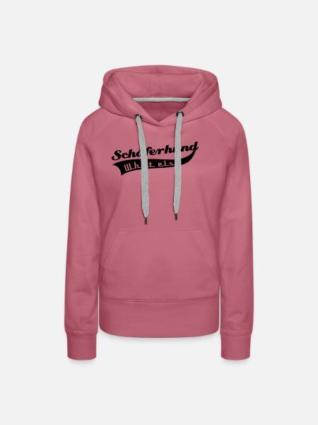 Schäferhund - Frauen Premium Bio Hoodie - Malve
