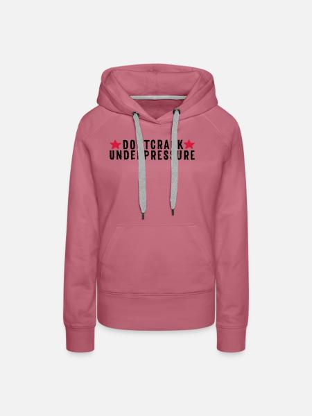 Don't Crack Under Pressure - Frauen Premium Bio Hoodie - Malve