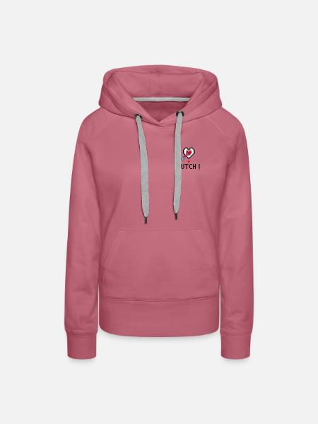 PixelArt Core4 - Frauen Premium Bio Hoodie - Malve