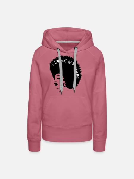 Afro-Frau - Frauen Premium Bio Hoodie - Malve