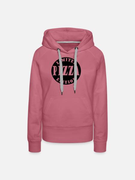 limited edition pizza 2ke - Frauen Premium Bio Hoodie - Malve