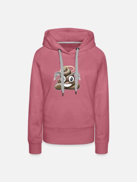 Haufen ab Kacke Engel - Frauen Premium Bio Hoodie - Malve