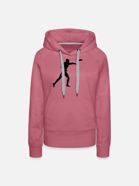 diskus - Frauen Premium Bio Hoodie - Malve