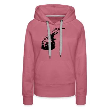 Zeichnungshelm von Skanderbeg Tirana Albanien - Frauen Premium Bio Hoodie - Malve - Vorne - Isabella (175cm)