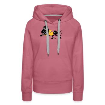 Amis - Sweat à capuche Premium bio Femme - mauve - Devant - Isabella (175cm)