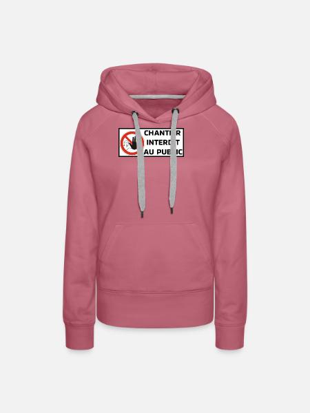 Keine Baustelle - Frauen Premium Bio Hoodie - Malve
