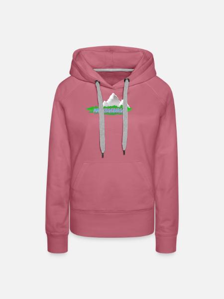 Berg Maokegebirge - Frauen Premium Bio Hoodie - Malve