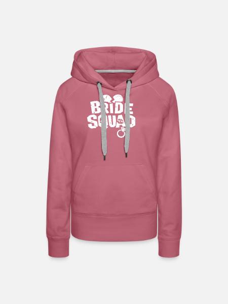 Bride Squad - Frauen Premium Bio Hoodie - Malve
