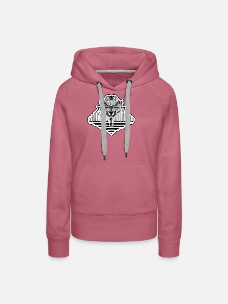 Insekten-Cattek - Frauen Premium Bio Hoodie - Malve