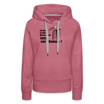 total verschossen - Frauen Premium Bio Hoodie - Malve - Vorne - Isabella (175cm)
