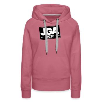 Jga 2026 Junggesellenabschied - Frauen Premium Bio Hoodie - Malve - Vorne - Isabella (175cm)