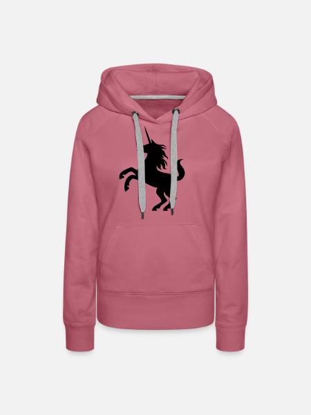 licorne - Frauen Premium Bio Hoodie - Malve