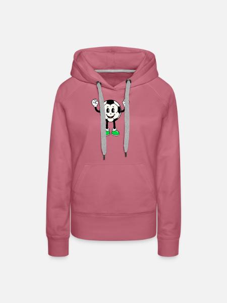 Fußball Fan - Frauen Premium Bio Hoodie - Malve