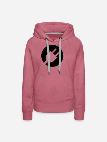 Stecker - Frauen Premium Bio Hoodie - Malve